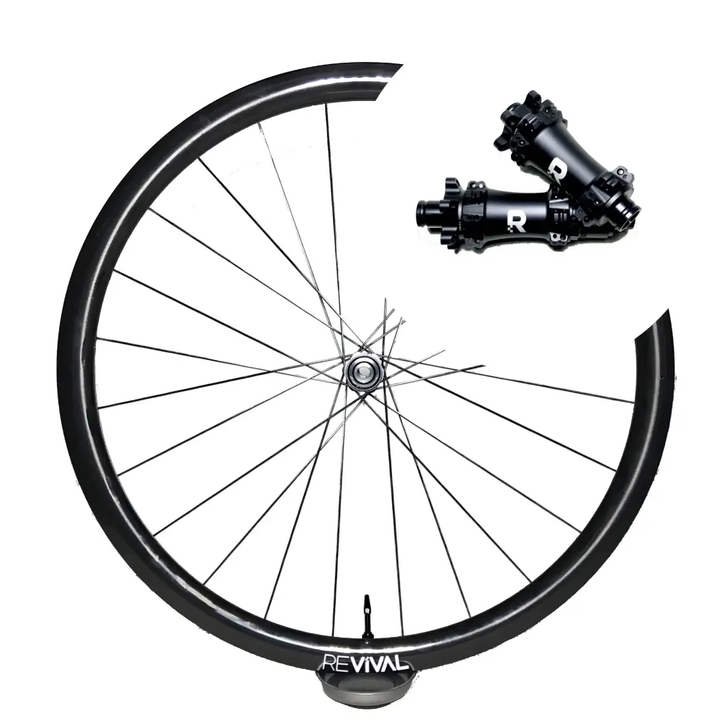 Feather Carbone 35 - Revival (Laiton noir, Shimano HG10, Blanc)